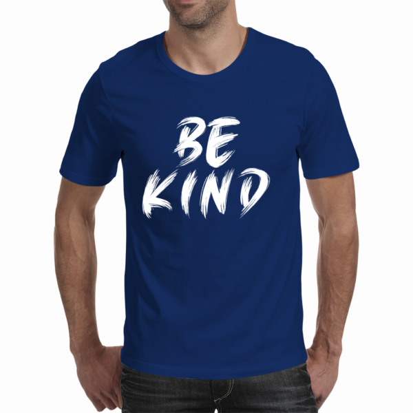 Be Kind royal blue shirt