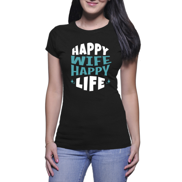 Happy wife happy life black 1