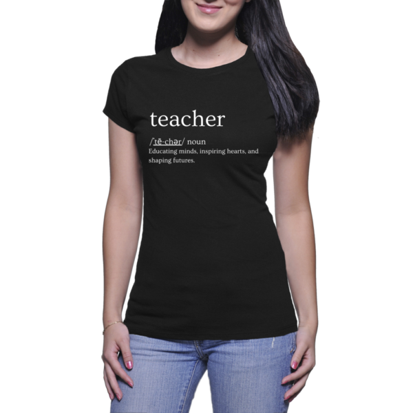 Teacher Definition black shirt 1