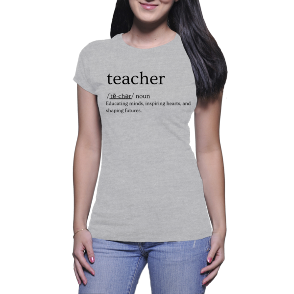 Teacher Definition grey shirt