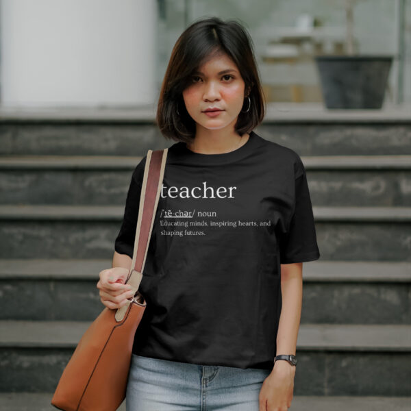 Teacher Definition black shirt 2