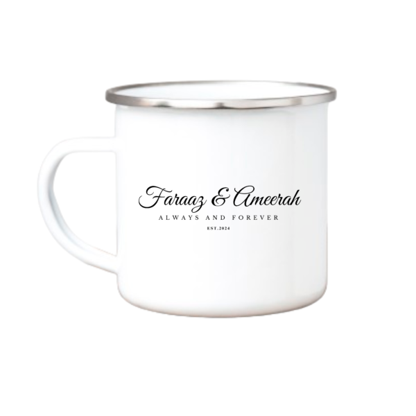 Wedding enamel mug 5