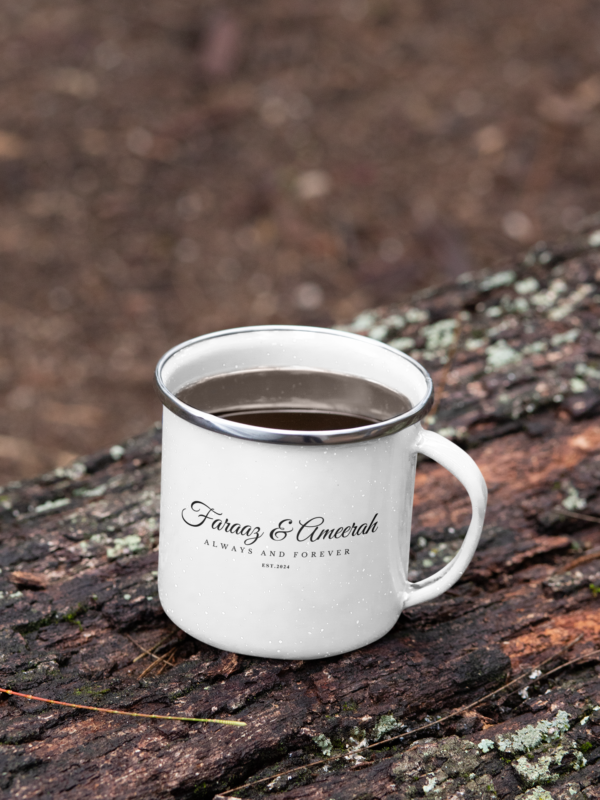 Wedding enamel mug 3